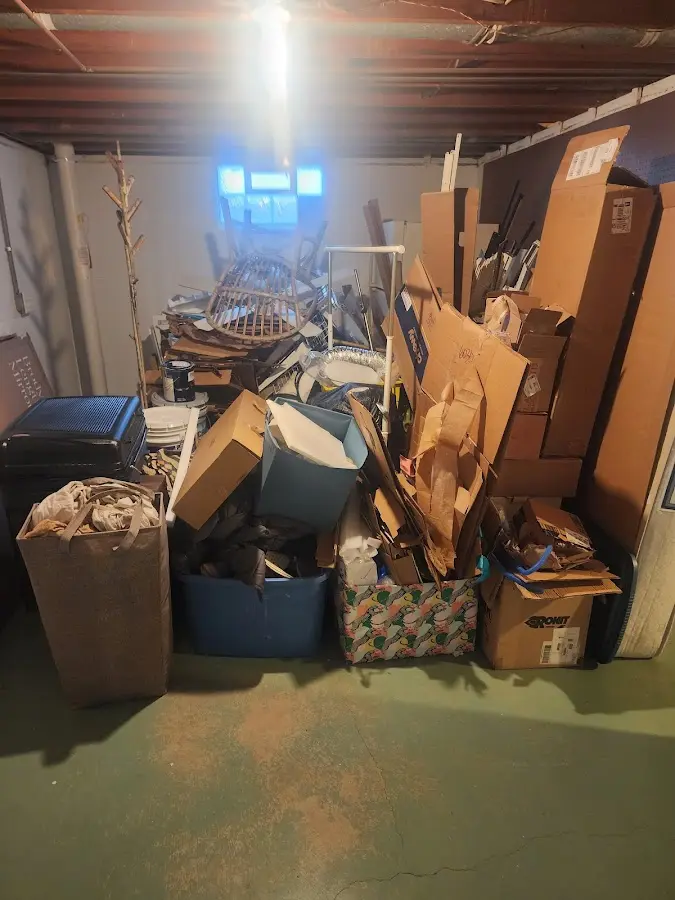 Roll-off dumpster container at job site for Yard Waste Dumpster Rental in Suitland